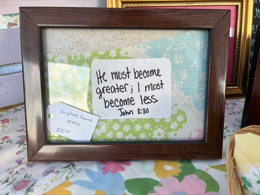 Quilt Scripture Frame #004
