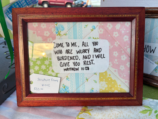 Quilt Scripture Frame #002