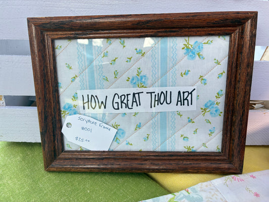 Quilt Scripture Frame #001