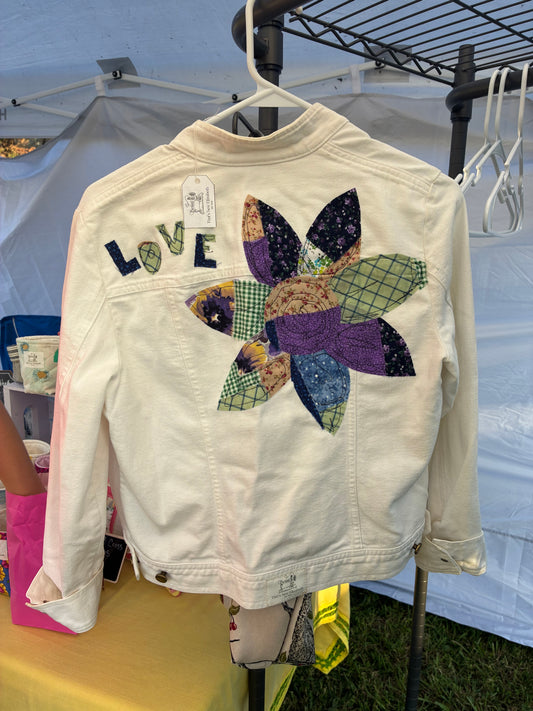 Appliqué Denim Jacket Upcycle